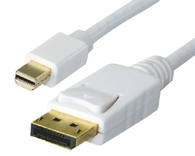 Astrotek 2m Mini DisplayPort (MiniDP) to DisplayPort (DP) Cable - 4K Ultra HD, Gold-Plated Connectors, Compatible with MacBook Pro/Air and Microsoft Surface