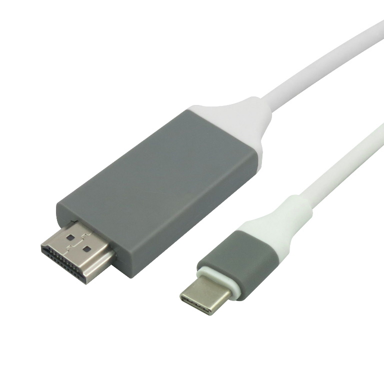 Astrotek 2m USB 3.1 Type C to HDMI Adapter Cable Male to Male Supports 4K 30Hz for MacBook, iPad Pro, Samsung Galaxy, Dell XPS