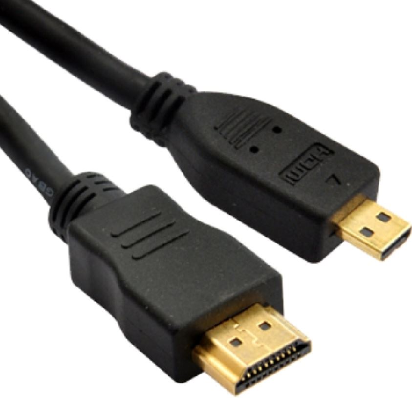 Astrotek 3m High Speed HDMI to Micro HDMI Cable 1.4v 19-Pin Gold Plated A Male to D Male 34AWG OD4.2mm with Ethernet & RoHS Compliance