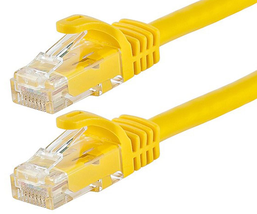 Astrotek CAT6 Ethernet Cable 3m - Yellow UTP RJ45 Network Patch Cord 26AWG Stranded Copper with Snagless Boot