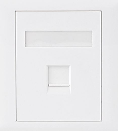 Astrotek CAT6 RJ45 Network Wall Face Plate 86x86mm 1 Port Socket Kit - In-Wall Ethernet Outlet