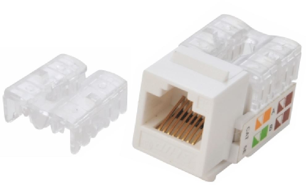 Astrotek CAT6 UTP Network Keystone Jack Socket Kit 10-Pack White – Reliable Ethernet Outlet Connectors