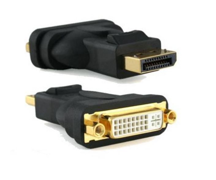 Astrotek DisplayPort to DVI-D Adapter Converter 20-Pin Male to 24+1 Pin Female, Supports 1920x1200 Resolution, Plug-and-Play