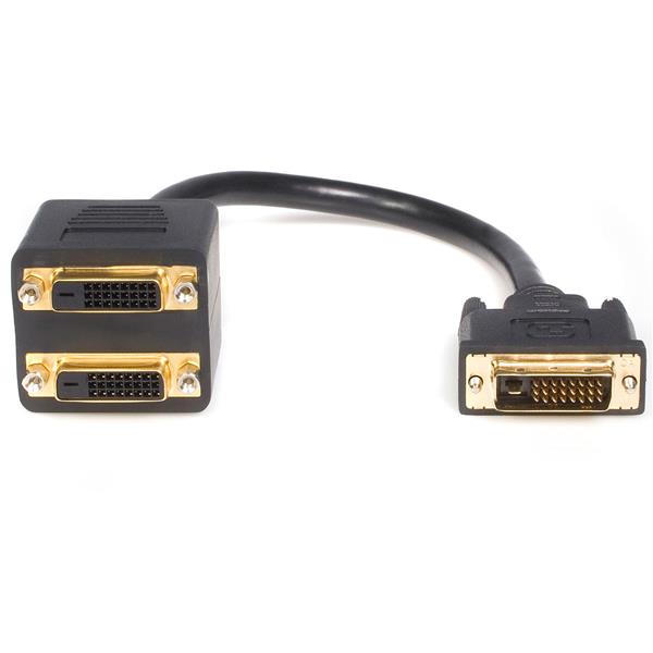 Astrotek DVI-D Splitter Cable 24+1 Pins Male to 2x Female Gold Plated – Dual-Link DVI-D Signal Splitter for Mirroring Displays