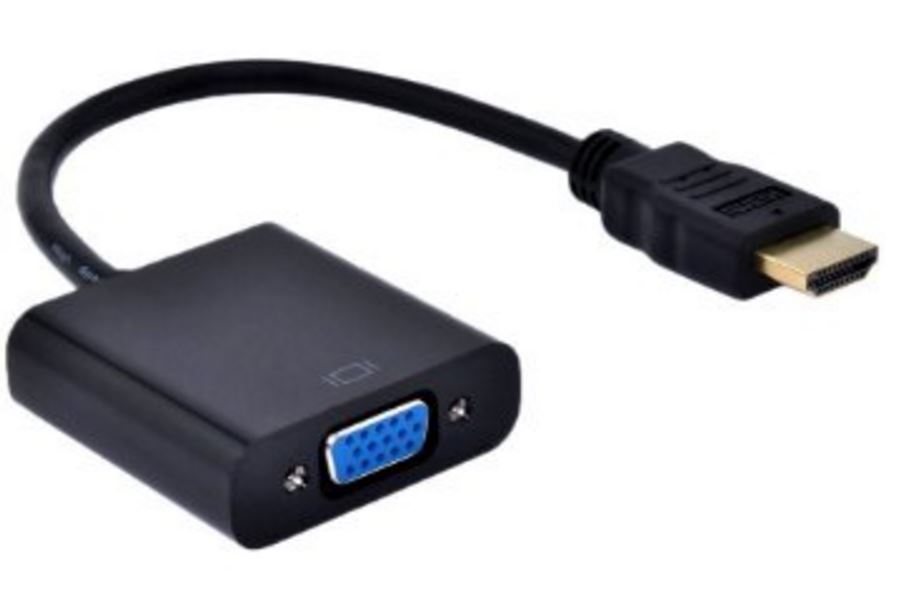 Astrotek HDMI to VGA Converter Adapter Cable 15cm - Type A Male to VGA Female, 1080p HD Video Support