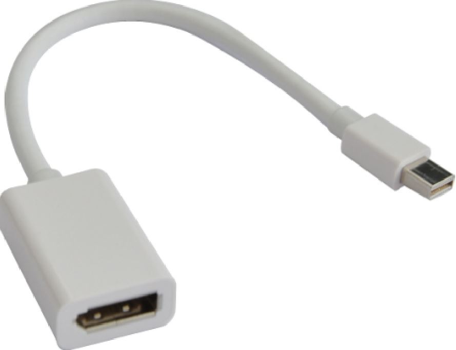 Astrotek Mini DisplayPort to DisplayPort Adapter Converter - 20 Pins Male to Female, Nickel Plated, Supports Up to 1920x1200 Resolution
