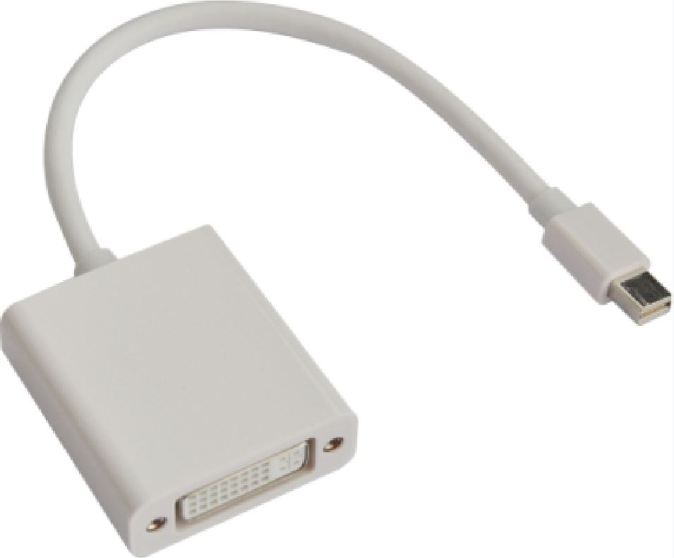 Astrotek Mini DisplayPort to DVI Cable 20cm - Digital Video Adapter 20-pin Male to 24+5 pins Female, RoHS Compliant