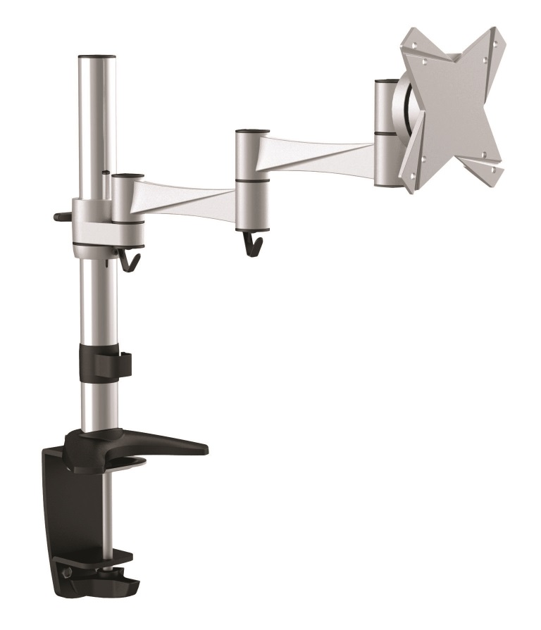 Astrotek Monitor Arm Desk Mount Height Adjustable Stand for Single LCD Display 21.5-32 inch, 8kg Capacity, VESA 75x75 & 100x100 Compatible, 30° Tilt, 180° Swivel, 360° Pivot