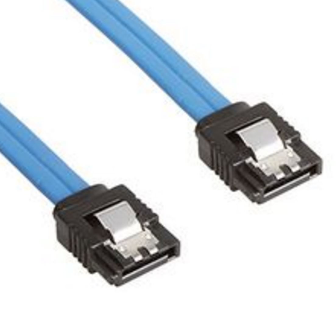 Astrotek SATA 3.0 Data Cable 50cm Male to Male 180° Straight with Metal Lock 26AWG Blue - SATA III 6Gbps Compatible