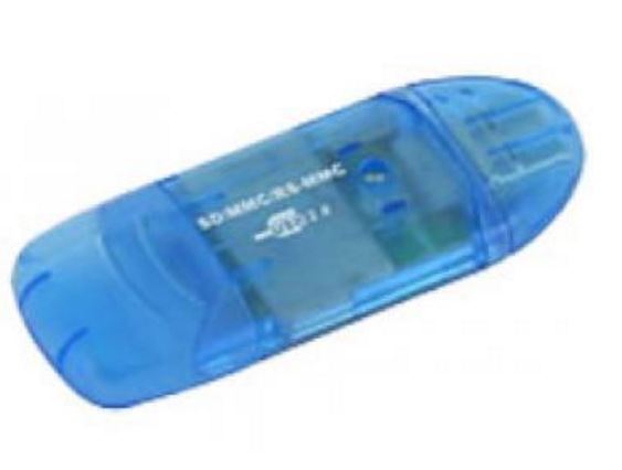 Astrotek USB 2.0 Card Reader for SD, SDHC, MMC, RS-MMC Memory Cards – Compact Portable External Reader with LED Indicator
