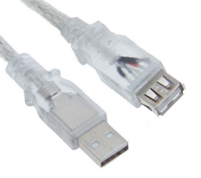 Astrotek USB 2.0 Extension Cable 5m - Type A Male to Type A Female, High-Speed 480 Mbps, Transparent, RoHS Compliant