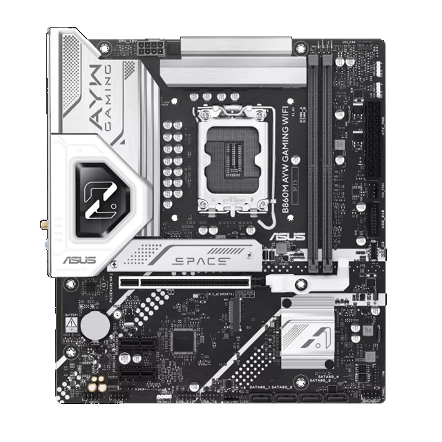 ASUS B860M AYW GAMING WIFI Micro-ATX Motherboard LGA1851 Intel B860 DDR5 Up to 128GB WiFi 6 PCIe 5.0 M.2 2.5Gb Ethernet