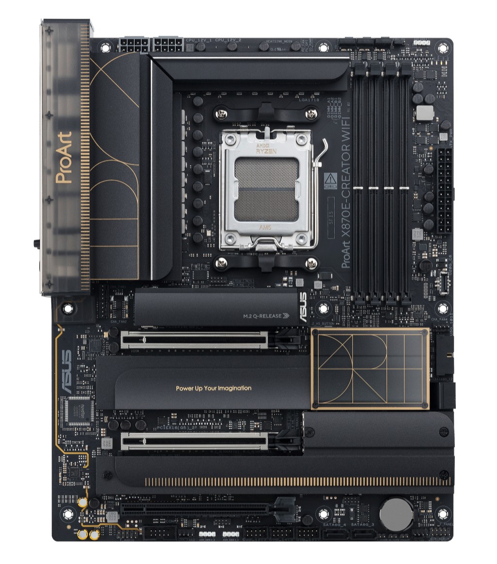 ASUS ProArt X870E-CREATOR WIFI AM5 ATX Motherboard | DDR5 192GB, Dual PCIe 5.0 x16, 4 M.2 Slots, 10Gb Ethernet, WiFi 7