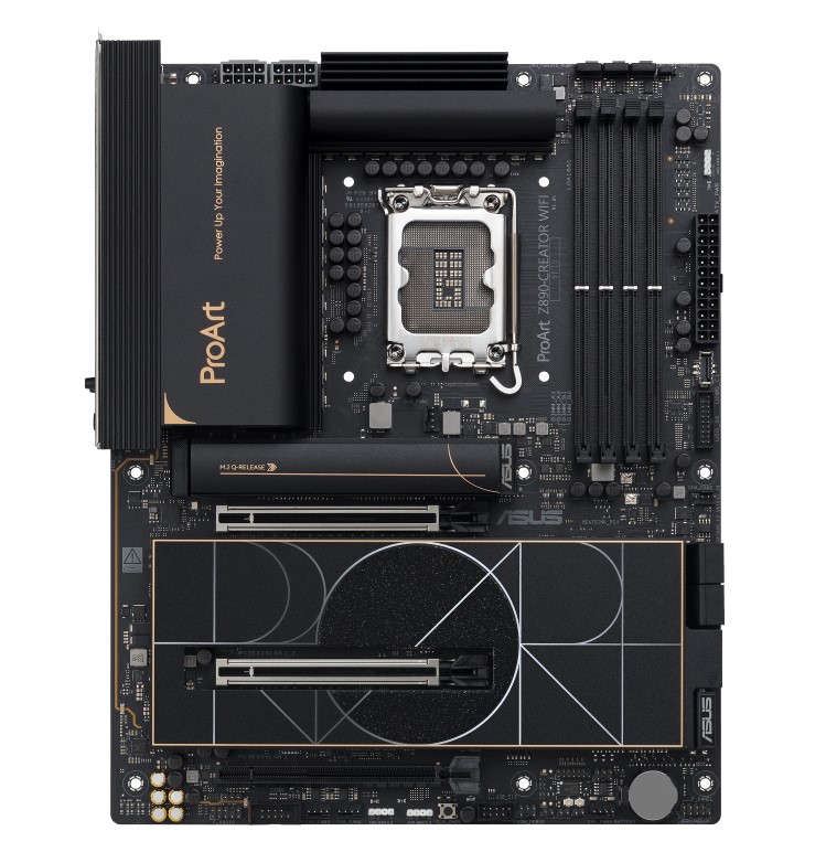ASUS ProArt Z890-CREATOR WIFI ATX Motherboard LGA 1851 DDR5 192GB 2x PCIe 5.0 x16 5x M.2 10Gb & 2.5Gb Ethernet WiFi 7