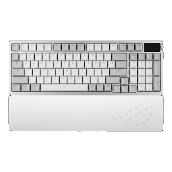 ASUS ROG Azoth 96 HE Lite Wireless Analog Gaming Keyboard with ROG HFX V2 Magnetic Switches, OLED Touchscreen, RGB Aura Sync, 8000Hz Polling