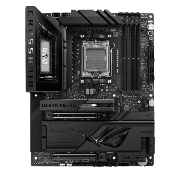 ASUS ROG Crosshair X870E Dark Hero AM5 ATX Motherboard - DDR5 256GB, PCIe 5.0, Wi-Fi 7, 10GbE+5GbE, USB4