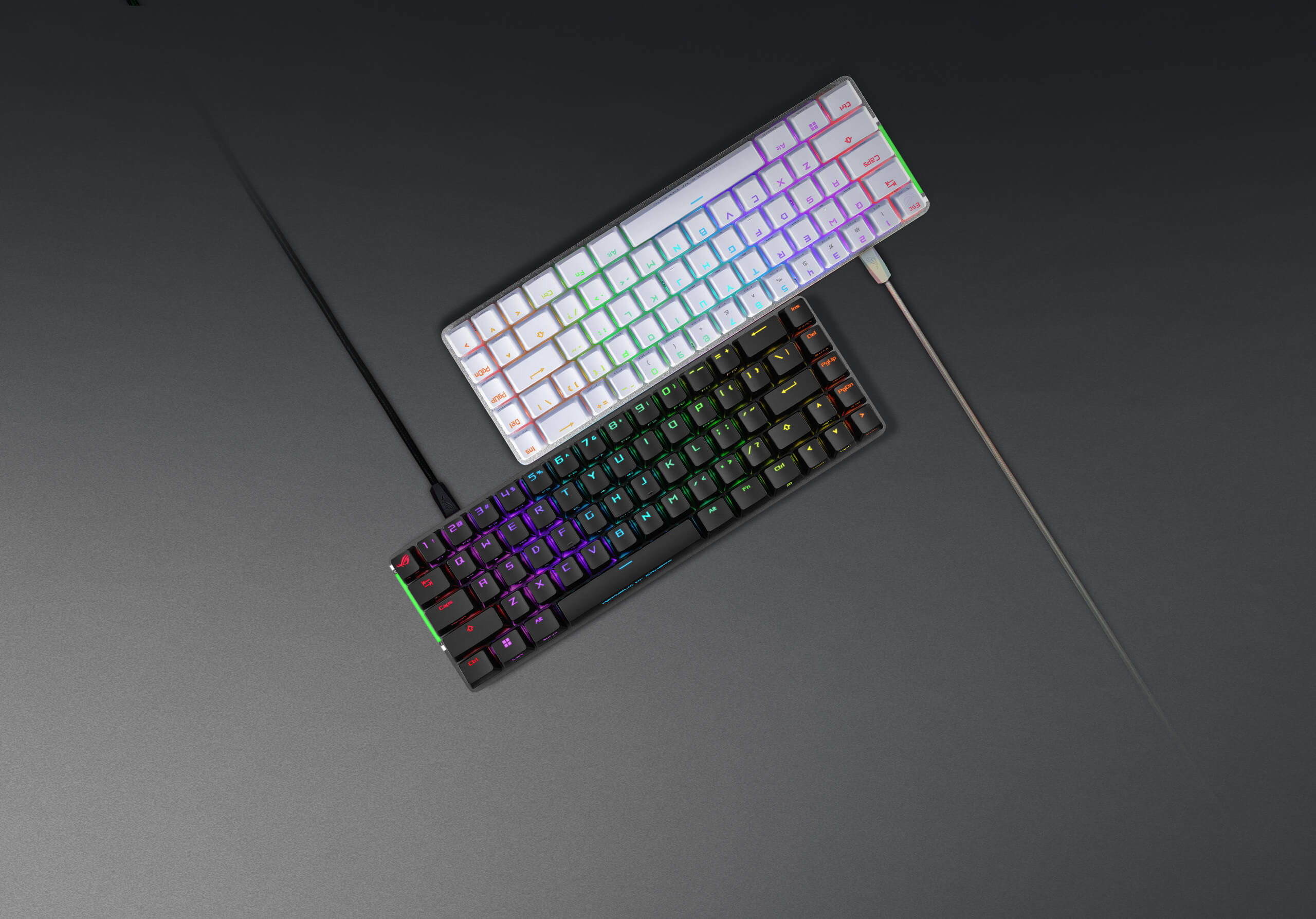 ASUS ROG Falchion Ace Black 65% Compact Mechanical Gaming Keyboard with ROG NX Brown Switches, PBT Doubleshot Keycaps & Dual USB-C Ports
