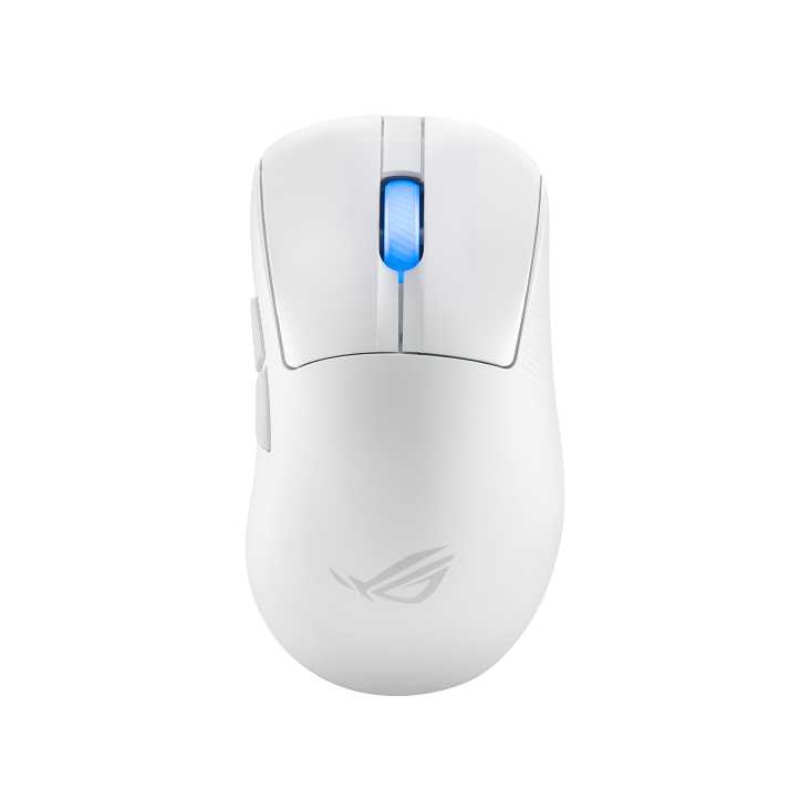 ASUS ROG Keris II Ace Wireless Gaming Mouse Moonlight White - 54g Ultralight, 42,000 DPI AimPoint Pro Sensor, Tri-Mode Connectivity, 8,000 Hz Polling Rate