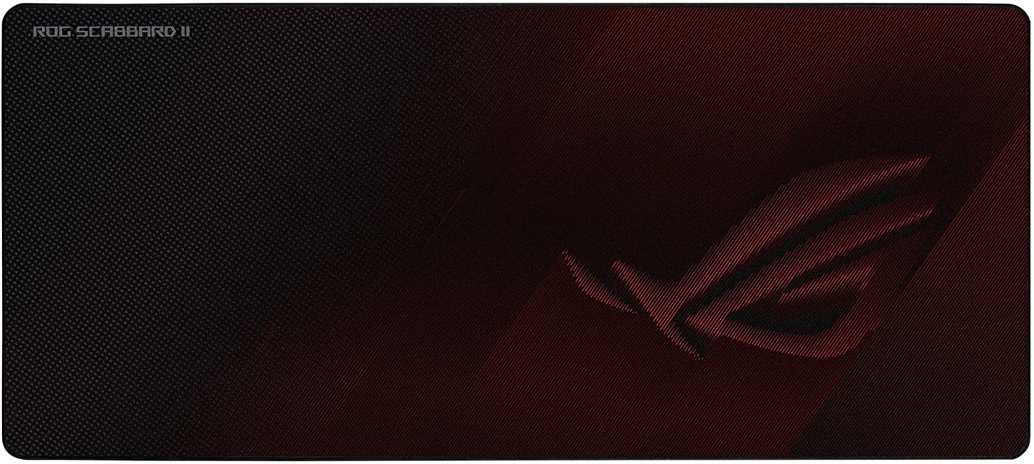 ASUS ROG SCABBARD II Extended Gaming Mouse Pad 900x400mm Water/Oil/Dust Repellent Soft Cloth Surface with Non-Slip Rubber Base