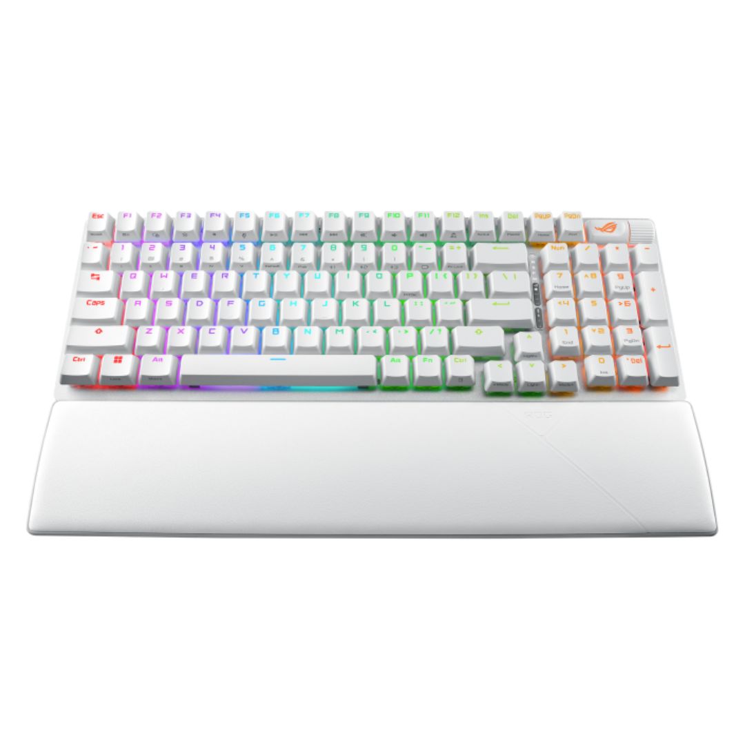 ASUS ROG STRIX SCOPE II 96 Wireless Mechanical Keyboard with Tri-Mode Connectivity, Hot-Swappable NX Storm Clicky Switches, RGB, and Streamer Hotkeys