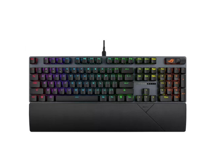 ASUS ROG Strix Scope II X Gaming Keyboard with Hot-swappable ROG NX Mechanical Switches V2, Sound-Dampening Foam, PBT Doubleshot & UV-Coated Keycaps, RGB Lighting