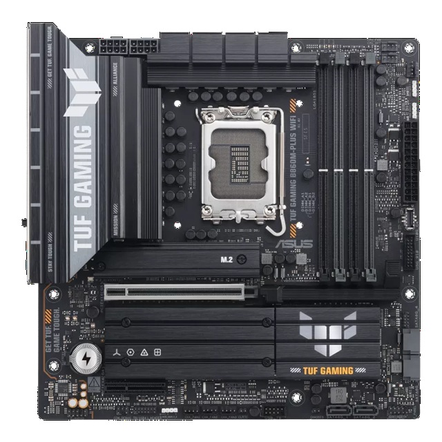 ASUS TUF GAMING B860M-PLUS WIFI LGA1851 mATX Motherboard with DDR5, PCIe 5.0, WiFi 7, and 256GB Memory Support