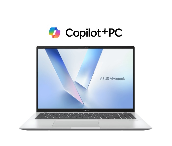 ASUS Vivobook 16” Laptop AMD Ryzen AI 7 350 16GB DDR5 1TB NVMe PCIe 4.0 SSD WUXGA 1920x1200, Cool Silver, Windows 11 Home, Copilot+ PC Notebook