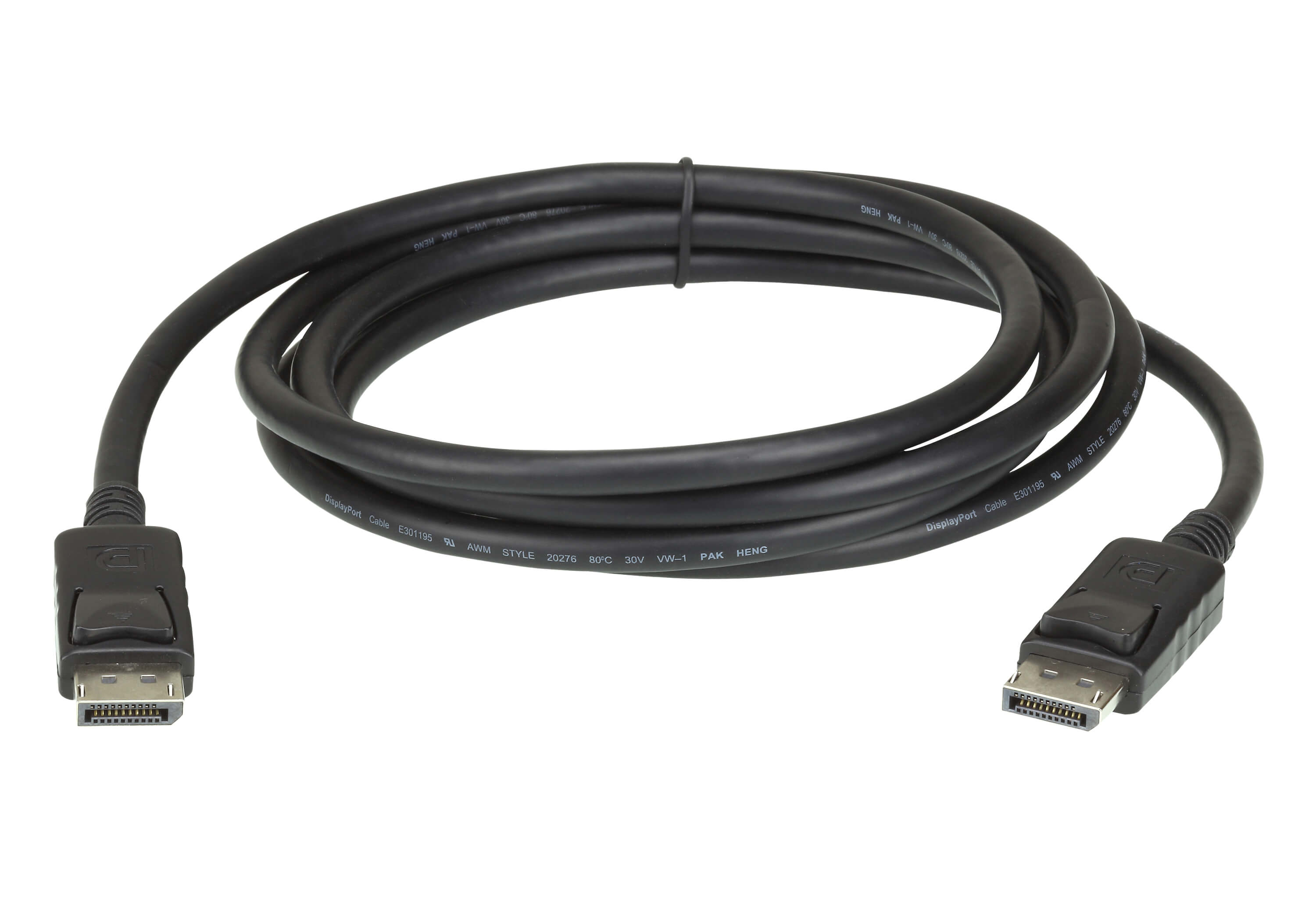 ATEN 2m DisplayPort 1.4 Cable – 8K UHD Support, 30 AWG Tinned Copper, Nickel-Plated Connectors, 32.4 Gbps Bandwidth