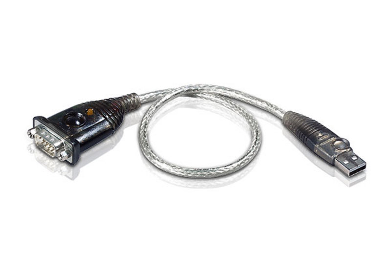 ATEN UC232A USB to RS-232 Serial Converter with 35cm Cable – High-Speed USB 2.0 to DB9 Adapter for Windows, Mac, Linux