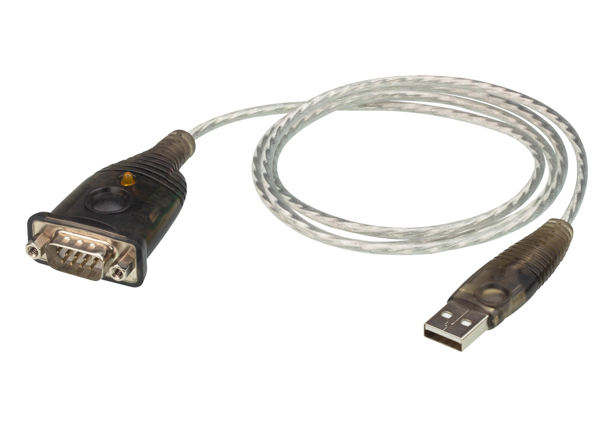 ATEN UC232A1 USB to RS232 Serial Adapter with 1m Cable, 921.6 Kbps Data Rate, Compatible with Windows, Mac, Linux