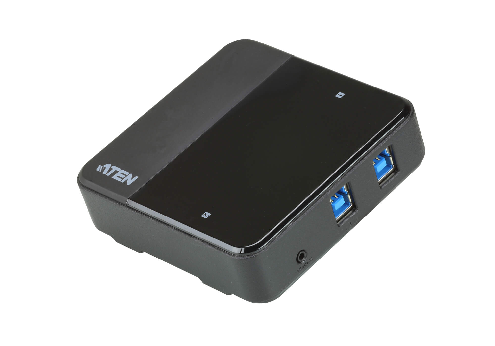 ATEN US3324 2x4 USB 3.2 Gen1 Peripheral Sharing Switch with Remote Port Selector, 2 PC Sharing 4 USB Devices, Plug and Play
