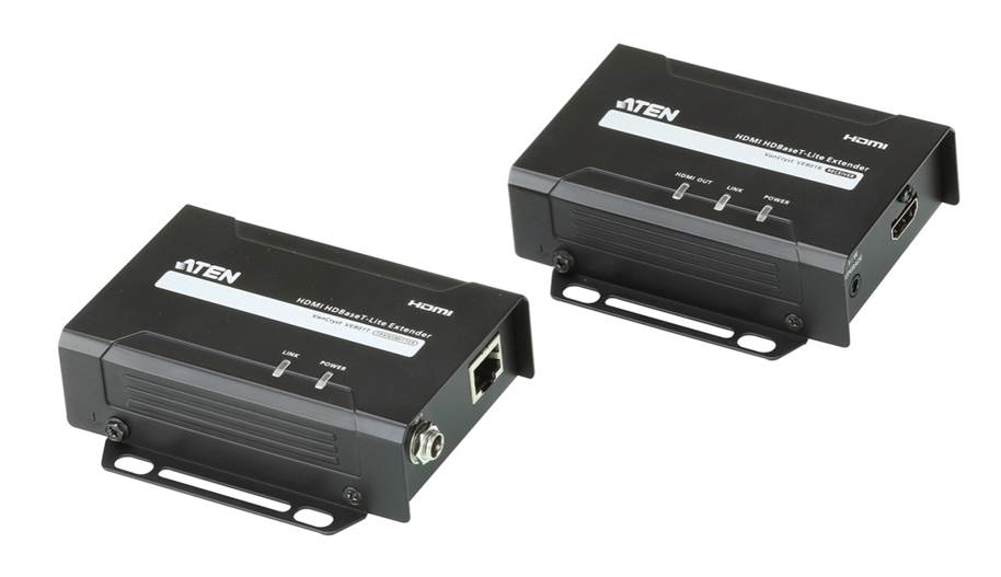 ATEN VE801 HDMI HDBaseT Lite Extender - Supports 1080p @ 70m & 4K (4:4:4) @ 40m Over Cat 6A, HDCP 2.2 Compatible