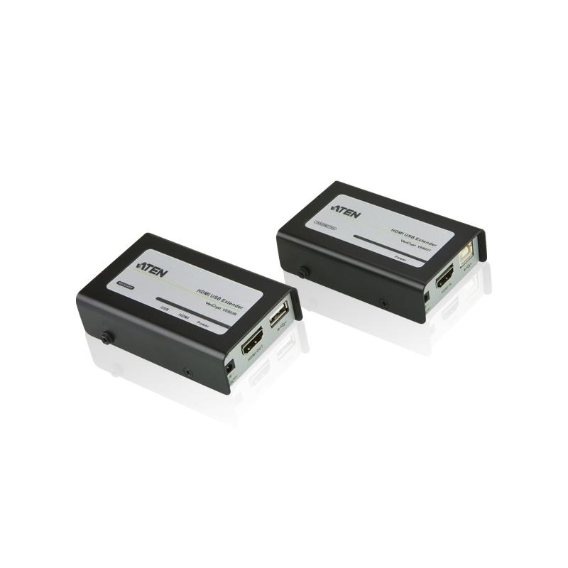 ATEN VE803 HDMI USB Extender Over Cat5 - Extend 1080p up to 40m & 1080i up to 60m with USB 2.0 & Touch Panel Support