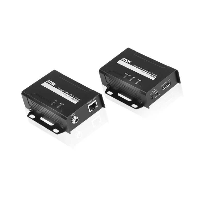 ATEN VE901 DisplayPort HDBaseT-Lite Extender - 1080p up to 70m, 4K up to 40m over Cat6a Cable, Anti-Jamming, Plug & Play