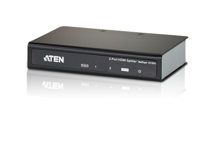 ATEN VS182A 2-Port 4K HDMI Splitter with 340MHz Bandwidth, Ultra HD 4Kx2K & 1080p Full HD, Dolby TrueHD Support