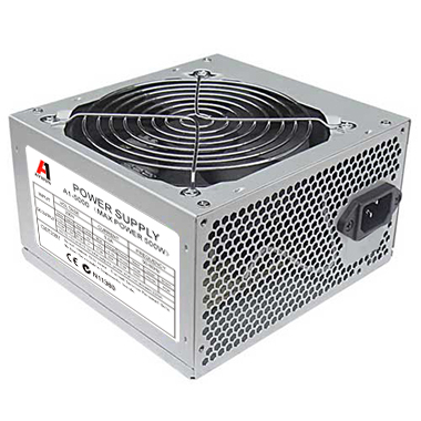 Aywun 500W ATX Power Supply Unit with 120mm Quiet Sleeve Bearing Fan, 20+4 Pin Connector, 6-Pin PCIe, 4 SATA & 2 Molex - 2 Year Warranty