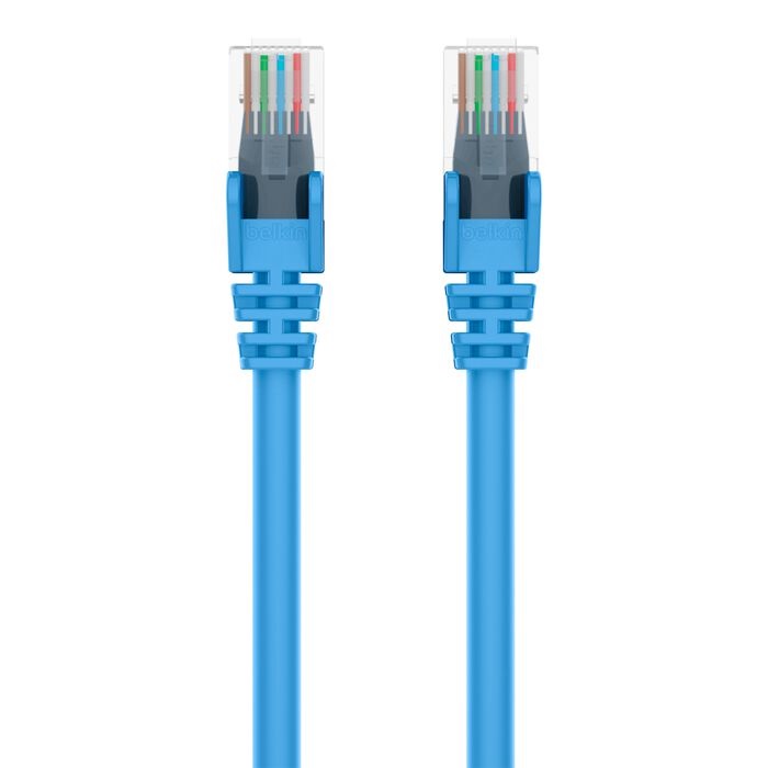 Belkin Cat6 Snagless Network Cable 5M Blue - High Performance 500MHz, RJ45, 2 Year Warranty
