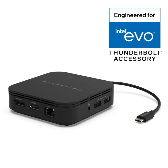 Belkin Thunderbolt 3 Dock Core – Dual 4K UHD, 7-Port Docking Station for Mac & Windows Laptops with USB-C PD Input