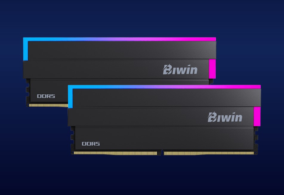 Biwin Black Opal DW100 DDR5 RGB Memory 32GB (16GBx2) 6000MHz CL30 RGB UDIMM 1.35V High Performance Gaming RAM