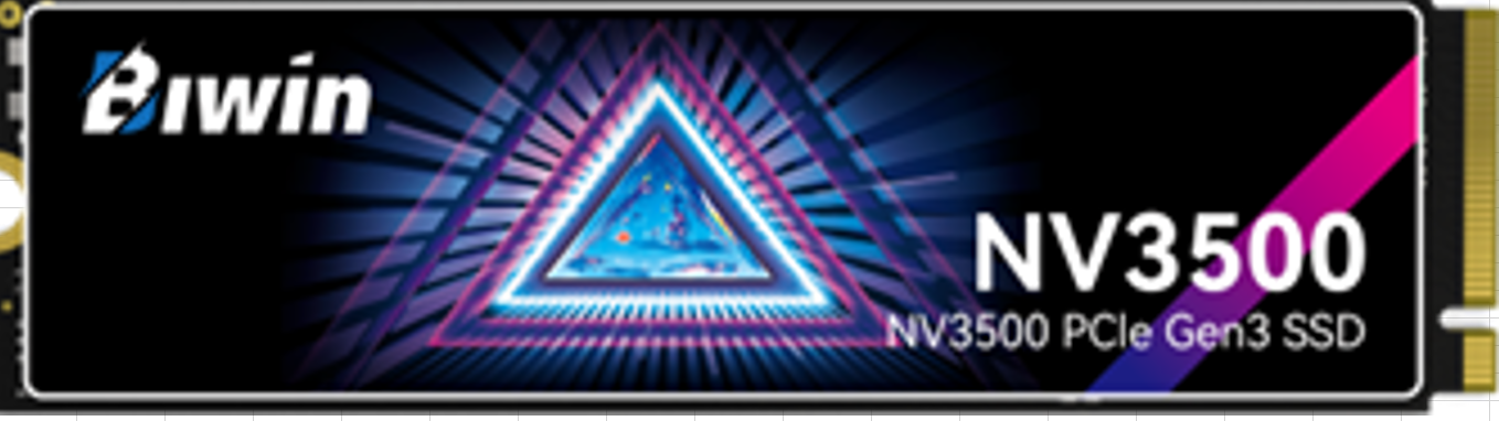 Biwin Black Opal NV3500 512GB PCIe Gen3x4 M.2 2280 NVMe 1.4 SSD - Up to 3500MB/s Read & 2500MB/s Write with Advanced Thermal Management