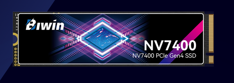 Biwin Black Opal NV7400 1TB PCIe Gen4x4 NVMe M.2 2280 SSD – Up to 7450MB/s Read & 6500MB/s Write, DRAM-less with HMB, 5-Year Warranty