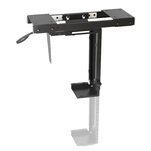 Brateck CPB-5 Adjustable Under-Desk ATX Case Mount with 360° Swivel, Sliding Track, Supports Up to 10kg