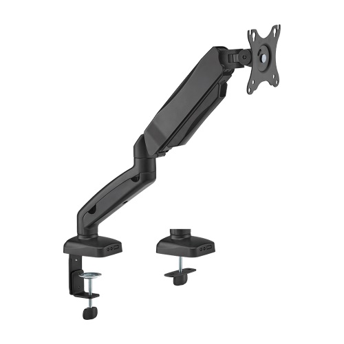 Brateck Economy Single Screen Spring-Assisted Monitor Arm for 17"-32" Monitors Up to 9kg with VESA 75x75/100x100 Mount in Matte Black