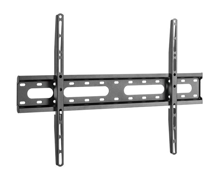Brateck KL31-46F Super Economy Fixed TV Wall Mount for 37-80 inch Screens, Supports Up to 45kg, Fine Texture Black, VESA Up to 600x400, 27mm Low Profile
