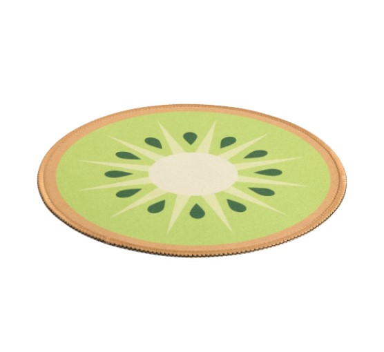 Brateck MP10-16 Stylish Mouse Pad 200x200x2mm - Smooth Surface, Anti-Slip Rubber Backing, Durable Overlocked Edges for Gaming & Office Use