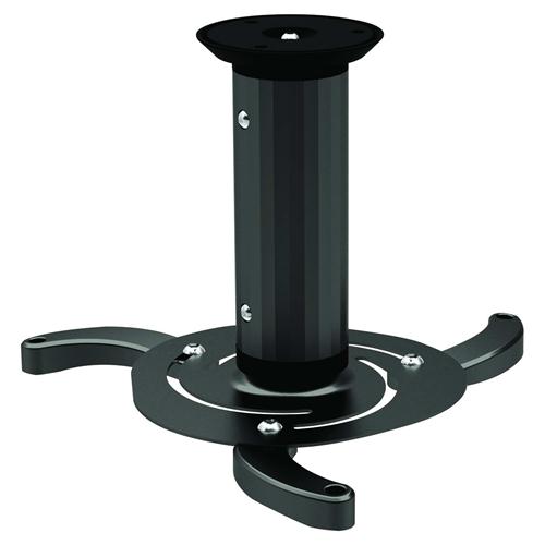 Brateck PRB-1 Aluminium Projector Ceiling Mount - Fits Projectors Up to 10kg, ±15° Tilt, 360° Rotation, Adjustable Support Arms, Cable Management