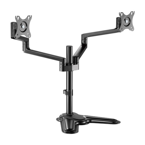 Brateck Premium Aluminum Articulating Monitor Stand for 17-32 inch Monitors, 8kg Weight Capacity, VESA 75x75 & 100x100 Compatible, Matte Black