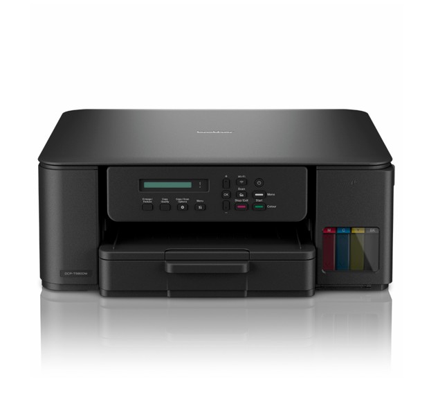 Brother DCP-T580DW A4 3-in-1 Refillable Ink Tank Printer with Duplex, 16ppm, Dual-Band Wi-Fi, High-Yield Ink Bottles