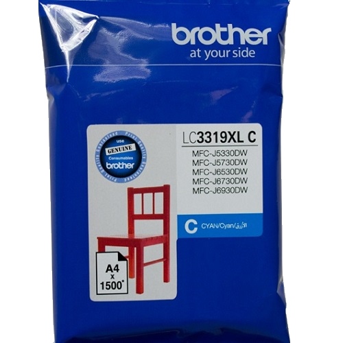 Brother LC-3319 XL Cyan High-Yield Ink Cartridge for MFC-J5330DW Series Printers