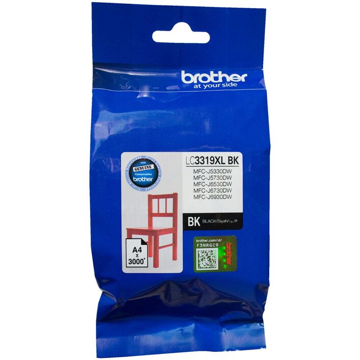Brother LC-3319XL High Yield Black Ink Cartridge for MFC-J5330DW/J5730DW/J6530DW/J6730DW/J6930DW Printers